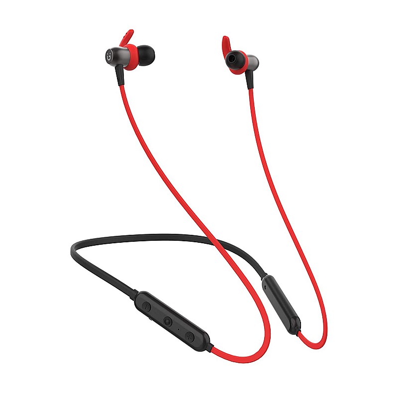 GIONEE Trance 103 Wireless in Ear Neckband Headphone with Mic (Red)