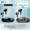 GOBOULT Astra Truly Wireless in Ear Earbuds with 48H Playtime, Built-in App Support, 45ms Low Latency Gaming, 4 Mics ENC, Breathing LEDs,13mm Bass Drivers, TWS Ear Buds (Smoky Metal)