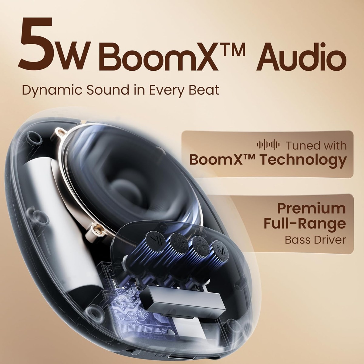 GOBOULT Bassbox Q5 Bluetooth Speaker with 5 Watt BoomX Audio, Up to 18Hrs Playtime, Type-C Charging, TF Card/USB & BT 5.4 Compatible, Made in India Portable Speaker (Pure Black) GOBOULT Bassbox Q5 Bluetooth Speaker with 5 Watt BoomX Audio, Up to 18Hrs Playtime, Type-C Charging, TF Card/USB & BT 5.4 Compatible, Made in India Portable Speaker (Pure Black)