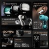 GOBOULT Klarity 1 in Ear TWS Earbuds with 80Hrs Playtime, Liquid Metal Body, Dual Device Pairing, 4 Mics ENC, 45ms Low Latency, IPX5, 13mm Bass Drivers Ear Buds Bluetooth 5.4 (Black)
