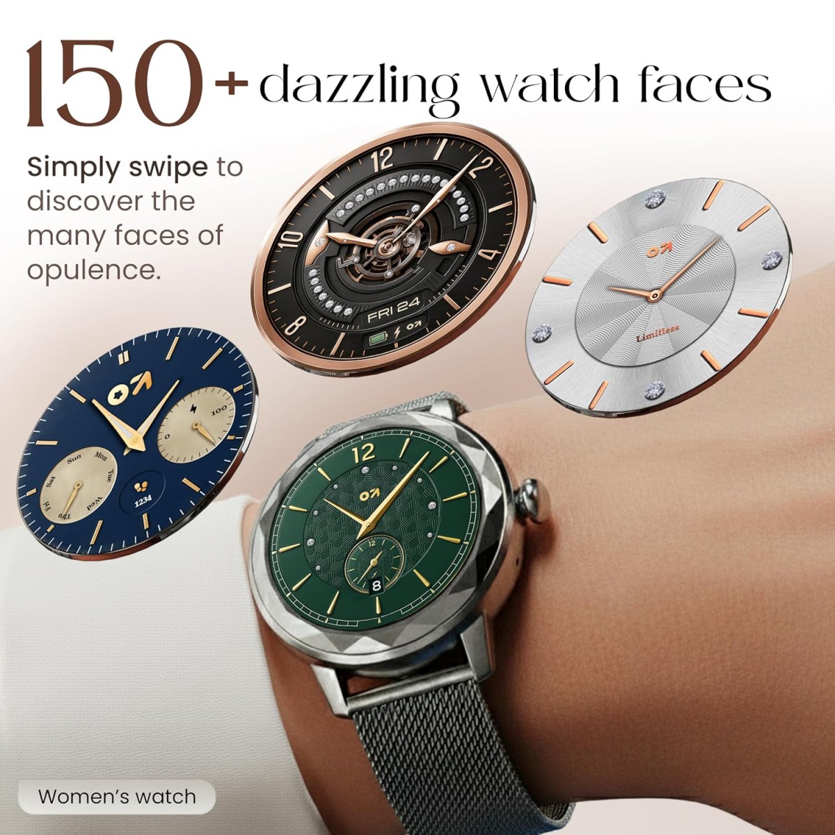 GOBOULT Newly Launched Alora Smart Watch 1.19'' AMOLED Display, BT Calling, Rotating Bezel, 150+Watchfaces, 800 Nits Brightness, AI Voice Assistant, SpO2 Monitoring, 120+ Sports Mode (Red Wine) GOBOULT Newly Launched Alora Smart Watch 1.19'' AMOLED Display, BT Calling, Rotating Bezel, 150+Watchfaces, 800 Nits Brightness, AI Voice Assistant, SpO2 Monitoring, 120+ Sports Mode (Red Wine)