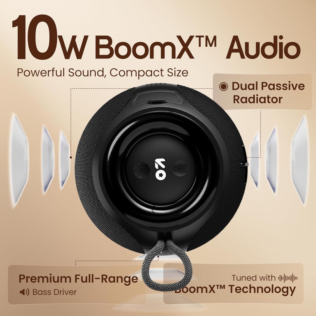GOBOULT Newly Launched Bassbox Q10 Bluetooth Speaker 10 Watt BoomX Audio, Up to 18Hrs Playtime, Type-C Charging, AUX/TF Card/USB & BT 5.4, Dual Radiator, Portable Speaker(Pure Black) GOBOULT Newly Launched Bassbox Q10 Bluetooth Speaker 10 Watt BoomX Audio, Up to 18Hrs Playtime, Type-C Charging, AUX/TF Card/USB & BT 5.4, Dual Radiator, Portable Speaker(Pure Black)