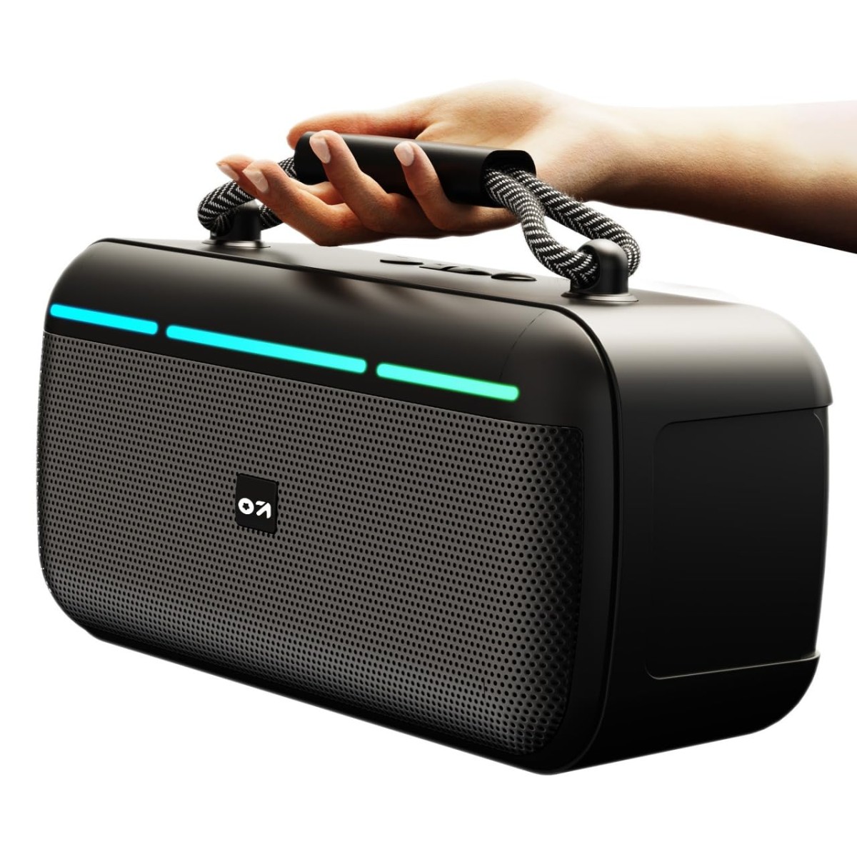 GOBOULT Newly Launched Bassbox Q20 Bluetooth Speaker 20 Watt BoomX Audio, Up to 8Hrs Playtime, Type-C Charging, AUX/TF Card/USB, BTv 5.3, RGB LED Lights, Portable Speaker(Black) GOBOULT Newly Launched Bassbox Q20 Bluetooth Speaker 20 Watt BoomX Audio, Up to 8Hrs Playtime, Type-C Charging, AUX/TF Card/USB, BTv 5.3, RGB LED Lights, Portable Speaker(Black)