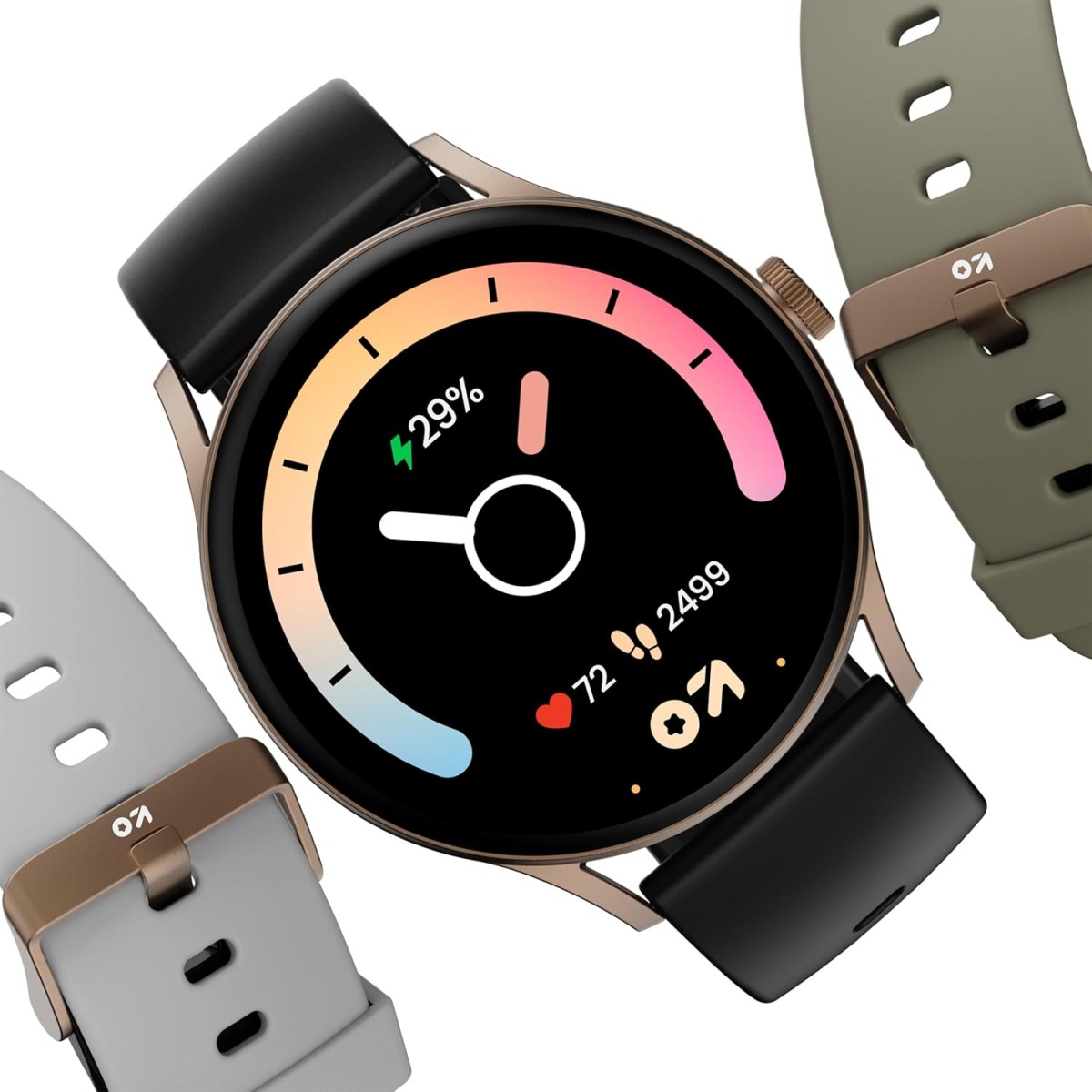 GOBOULT Rover Pro Smart Watch 1.43'' AMOLED, Free Straps, Bluetooth Calling, IP68, Zinc Alloy Frame, 1000 Nits Brightness, AI Voice Assistant, SpO2, 120+ Sports Mode Smartwatch (Icon) GOBOULT Rover Pro Smart Watch 1.43'' AMOLED, Free Straps, Bluetooth Calling, IP68, Zinc Alloy Frame, 1000 Nits Brightness, AI Voice Assistant, SpO2, 120+ Sports Mode Smartwatch (Icon)
