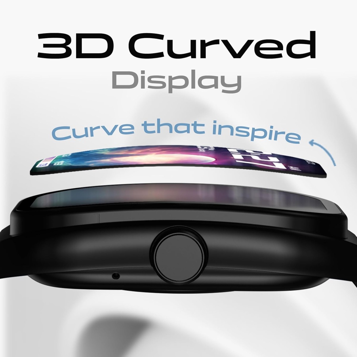 GOBOULT Trail Smart Watch 2.01'' 3D Curved HD Display, BT Calling, Working Crown, 190+Watchfaces, 500 Nits Brightness, AI Voice Assistant, SpO2 Monitoring, 120+ Sports (Metal Black) GOBOULT Trail Smart Watch 2.01'' 3D Curved HD Display, BT Calling, Working Crown, 190+Watchfaces, 500 Nits Brightness, AI Voice Assistant, SpO2 Monitoring, 120+ Sports (Metal Black)