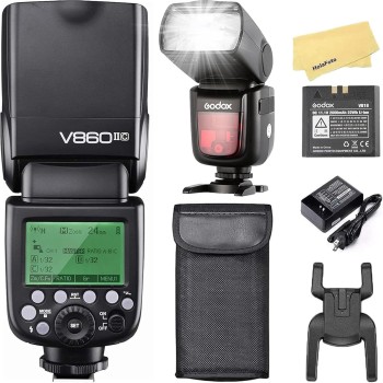 GODOX Ving V 860 II TTL Li-Ion Flash Kit for Canon Cameras (Black)