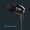 GOVO GOBASS 410 in-Ear Wired Earphones with Mic (Platinum Black)