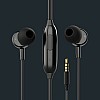 GOVO GOBASS 410 in-Ear Wired Earphones with Mic (Platinum Black)