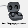 GOVO GOBUDS 920 Truly Wireless in Ear Earbuds with Mic, 30H Playtime, Fast Charging,IPX5 Water Resistant, Dual Pairing, Noise Cancellation (Platinum Black)