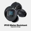 GOVO GOBUDS 920 Truly Wireless in Ear Earbuds with Mic, 30H Playtime, Fast Charging,IPX5 Water Resistant, Dual Pairing, Noise Cancellation (Platinum Black)