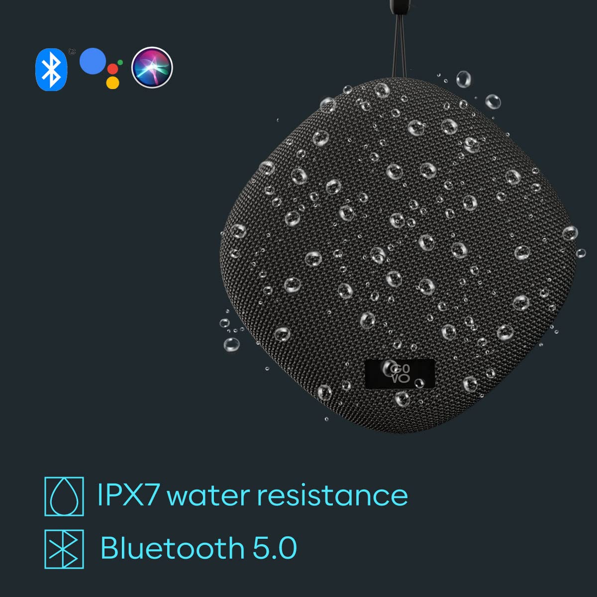 GOVO GOCRUSH 421 5W Bluetooth Speaker, 1800mAh Battery with 10 Hrs Play time (Platinum Black)