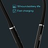 GOVO GOKIXX 630 Wireless Neckband with ASAP Charge, Upto 10H Play time Platinum Black