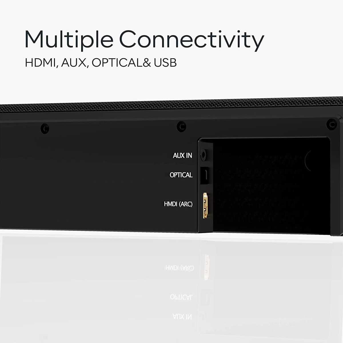 GOVO GOSURROUND 410 Max 80 Watt 2.0 Channel with Wireless Bluetooth Soundbar (Platinum Black)