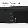 GOVO GOSURROUND 610 100 Watt 2.1 Channel with Wireless Bluetooth Soundbar (Platinum Black)