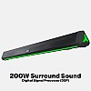 GOVO GOSURROUND 920 | 200W Soundbar, 2.1 Channel Home Theatre, Wireless Subwoofer (Platinum Black)