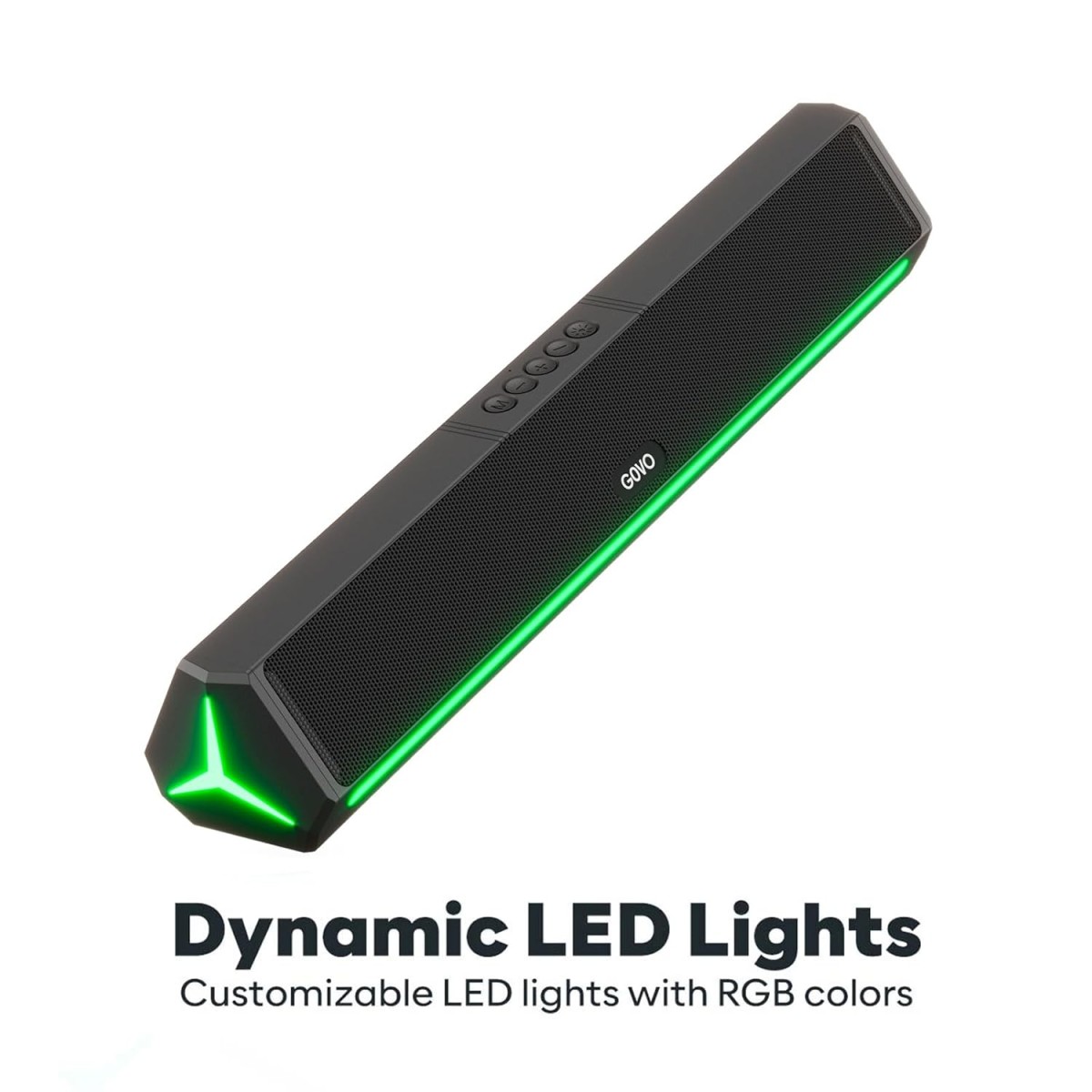 GOVO GoSurround 300 | 25W Bluetooth Sound bar, 2000 mAh Battery, 2.0 Channel with 52mm Drivers