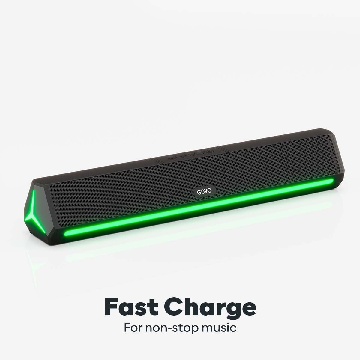 GOVO GoSurround 300 | 25W Bluetooth Sound bar, 2000 mAh Battery, 2.0 Channel with 52mm Drivers