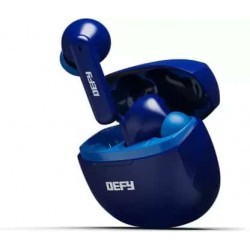 DEFY GravityZ with upto 50 Hours Playback, 4 Mic ENC, 13mm Drivers and Turbo Mode Bluetooth Headset (Blue Impulse)
