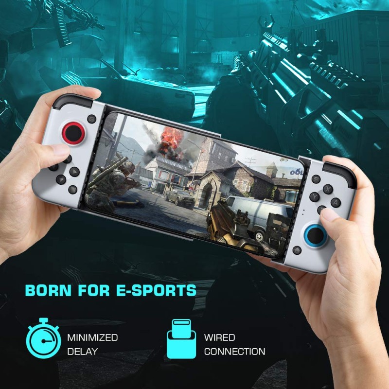 GameSir X2 Type-C Mobile Gaming Controller, Game Controller for Android, Plug and Play Gaming Controller Grip for Samsung Support Xbox Game Pass, xCloud, Stadia, and Vortex and More, White GameSir X2 Type-C Mobile Gaming Controller, Game Controller for Android, Plug and Play Gaming Controller Grip for Samsung Support Xbox Game Pass, xCloud, Stadia, and Vortex and More, White