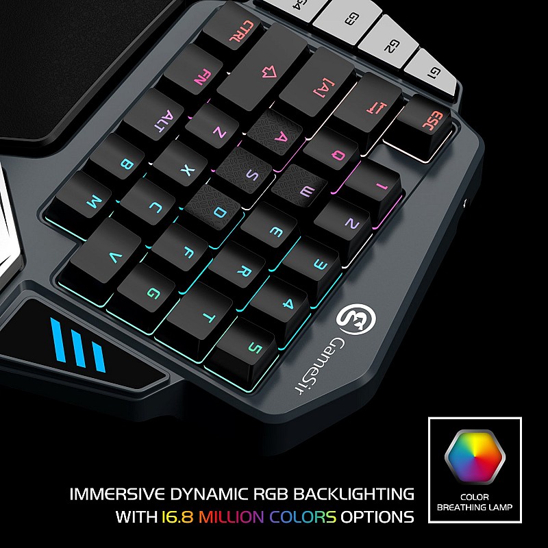 GameSir Z1 Cherry One Handed Gaming Keyboard (RGB)