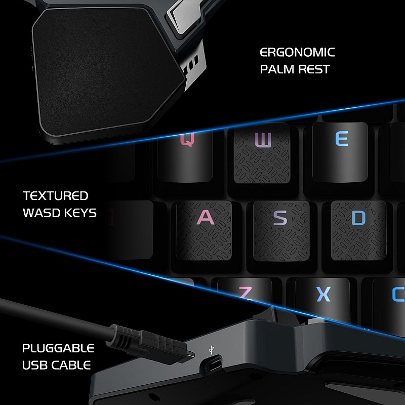 GameSir Z1 Cherry One Handed Gaming Keyboard (RGB)