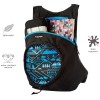 Gear CarryOn 16L Foldable Water Resistant School Bag//Backpack/College Bag for Men/Women - Blue Black
