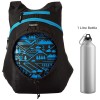 Gear CarryOn 16L Foldable Water Resistant School Bag//Backpack/College Bag for Men/Women - Blue Black