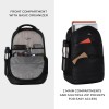 Gear Vintage2 Anti Theft Faux Leather 28 Ltrs Black Laptop Backpack (LBPVG2LTH0101)