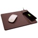 Geekpro 5W Wireless Fast Charging Mouse Pad Station Mat For Mobile Phones And Cellular Phones (Brown)