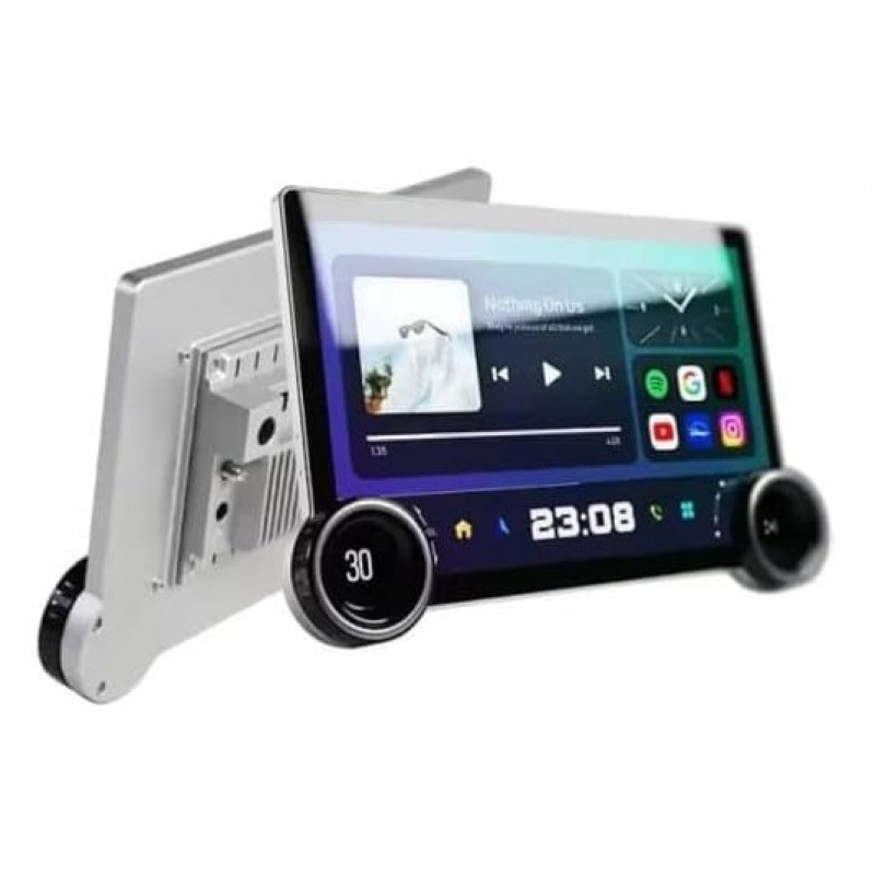 Gemstone 10.1 Inch QLED Car Stereo Display | 1K/2K HD Touchscreen with Dual Knobs | Bluetooth, USB, FM, Mirror Link, Android/iOS Compatible | in-Dash Multimedia Head Unit Gemstone 10.1 Inch QLED Car Stereo Display | 1K/2K HD Touchscreen with Dual Knobs | Bluetooth, USB, FM, Mirror Link, Android/iOS Compatible | in-Dash Multimedia Head Unit