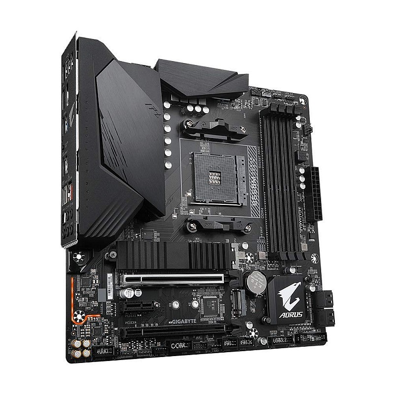 Gigabyte B550M AORUS PRO-P AMD Ryzen 5000 B550 Micro ATX M.2 Thermal Guard HDMI DVI USB 3.2 Gen 2 DDR4 Motherboard