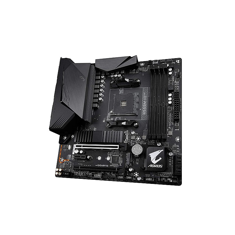 Gigabyte B550M AORUS PRO-P AMD Ryzen 5000 B550 Micro ATX M.2 Thermal Guard HDMI DVI USB 3.2 Gen 2 DDR4 Motherboard