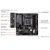 Gigabyte B550M AORUS PRO-P AMD Ryzen 5000 B550 Micro ATX M.2 Thermal Guard HDMI DVI USB 3.2 Gen 2 DDR4 Motherboard