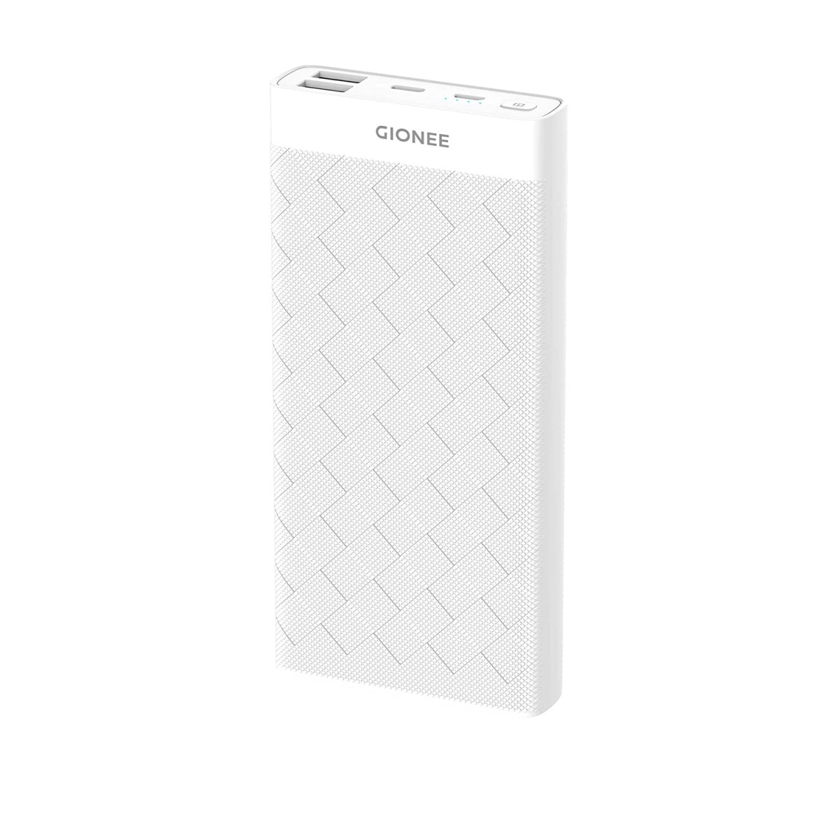 Gionee 20000 mAh Lithium Polymer Power Bank PB20K1D with 15 Watt Fast Charging, White
