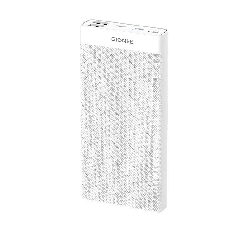 Gionee 20000 mAh Lithium Polymer Power Bank PB20K1D with 15 Watt Fast Charging, White