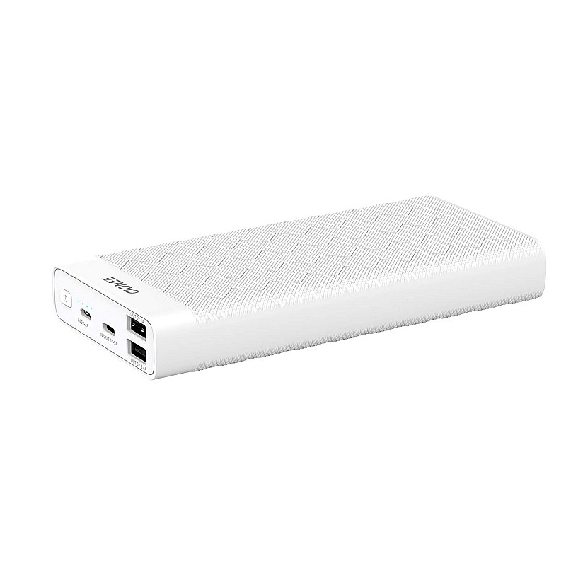 Gionee 20000 mAh Lithium Polymer Power Bank PB20K1D with 15 Watt Fast Charging, White