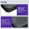 Gizga Essentials 14.1 Inch Laptop Sleeve Case Cover Pouch Bag with Handle & Front Pocket| Slim & Water-Resistant Nylon Fabric with Shockproof Foam Padding, Soft Lining & Premium Zipper Closure (Grey)