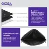 Gizga Essentials 14.1 Inch Laptop Sleeve Case Cover Pouch Bag with Handle & Front Pocket| Slim & Water-Resistant Nylon Fabric with Shockproof Foam Padding, Soft Lining & Premium Zipper Closure (Grey)
