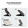 Gizga Essentials 2-in-1 Laptop Stand 360° Rotating 10 Adjustable Angles for All 12-15.6-Inch Laptops Notebook with Mobile Holder (Black)