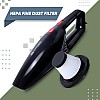 GoMechanic Car Vacuum Cleaner - Portable 2 in 1 Wet & Dry Cleaner for Car with High Suction Power 4500PA - Multipurpose 12V Power Corded with Nozzle Straw & HEPA Filter (Neutron 4500, Black)-