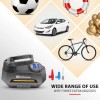 GoMechanic Digital Tyre Inflator for Car - 150 psi, 12V DC Portable Air Pump/Compressor with Digital Tyre Pressure Gauge, Suitable for Bikes, Bicycles or Any Inflatable With LED Light (Gusto T2)