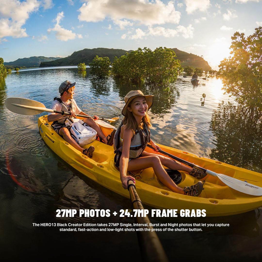 GoPro HERO13 Black Special Bundle Includes - HERO13 Black Camera, Handler, 2-Enduro Batteries, 2-Curved Adhesive Mounts, 64GB MicroSD Card, Hard Carrying Case(1-Yr International+1-Yr India Warranty) GoPro HERO13 Black Special Bundle Includes - HERO13 Black Camera, Handler, 2-Enduro Batteries, 2-Curved Adhesive Mounts, 64GB MicroSD Card, Hard Carrying Case(1-Yr International+1-Yr India Warranty)