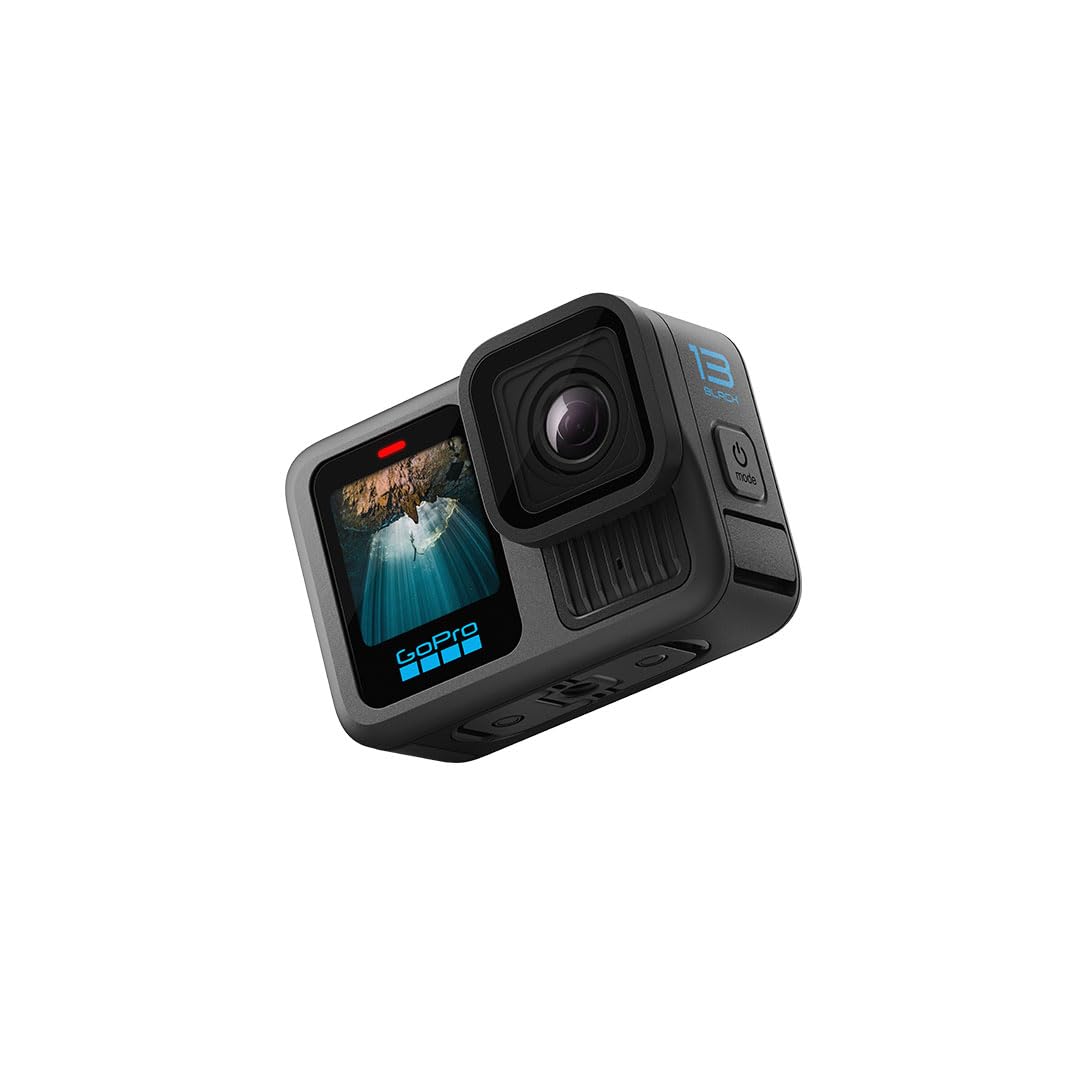 GoPro HERO13 Black - Waterproof Action Camera with 5.3K60 Video, 27MP Photo + Compatability with HB-Series Lenses(1-Yr International+1-Yr India Warranty) GoPro HERO13 Black - Waterproof Action Camera with 5.3K60 Video, 27MP Photo + Compatability with HB-Series Lenses(1-Yr International+1-Yr India Warranty)