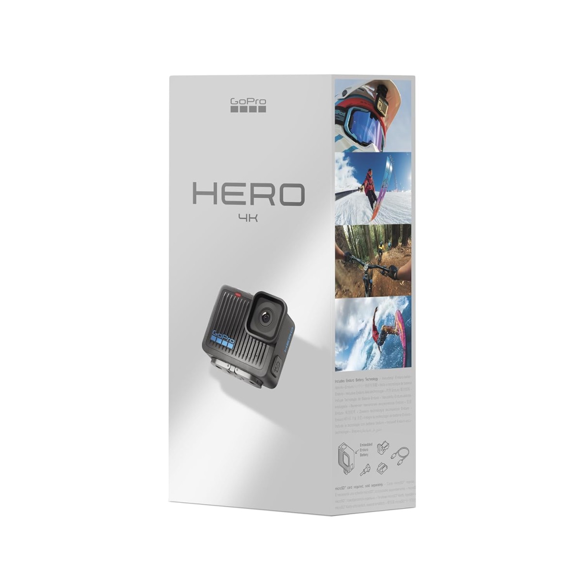 GoPro Hero Heavy Duty Waterproof Action Camera with 4K30 Ultra HD Video, 12MP Photos, Slow Motion, Long Battery Life, Small and Lightweight.