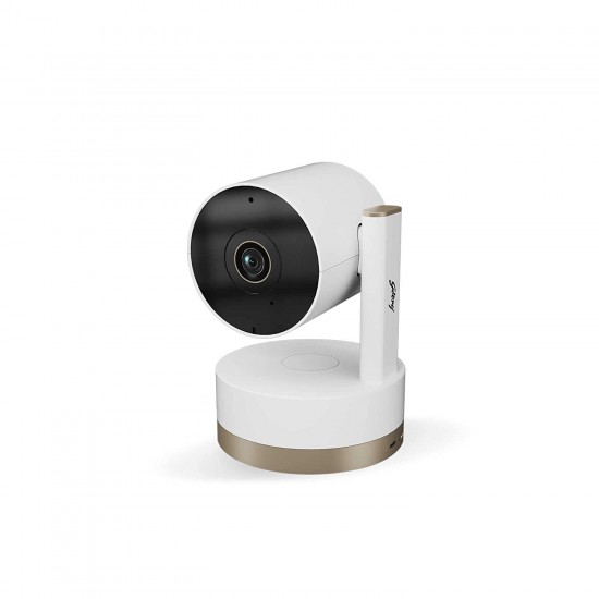 Godrej Spotlight Pan Tilt Smart WiFi Security Camera for Home with 360 Degree 2MP 1080p (Full HD) 