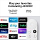 Google Chromecast with Google TV (4K)- Streaming Stick Entertainment with Voice Search - Watch Movies, Shows, and Live TV in 4K HDR - Snow