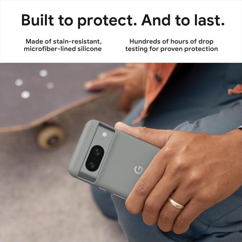 Google Pixel 8 Case - Durable Protection - Stain-Resistant Silicone - Android Phone Case - Charcoal Google Pixel 8 Case - Durable Protection - Stain-Resistant Silicone - Android Phone Case - Charcoal