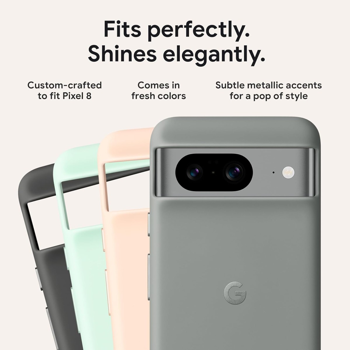 Google Pixel 8 Case - Durable Protection - Stain-Resistant Silicone - Android Phone Case - Charcoal