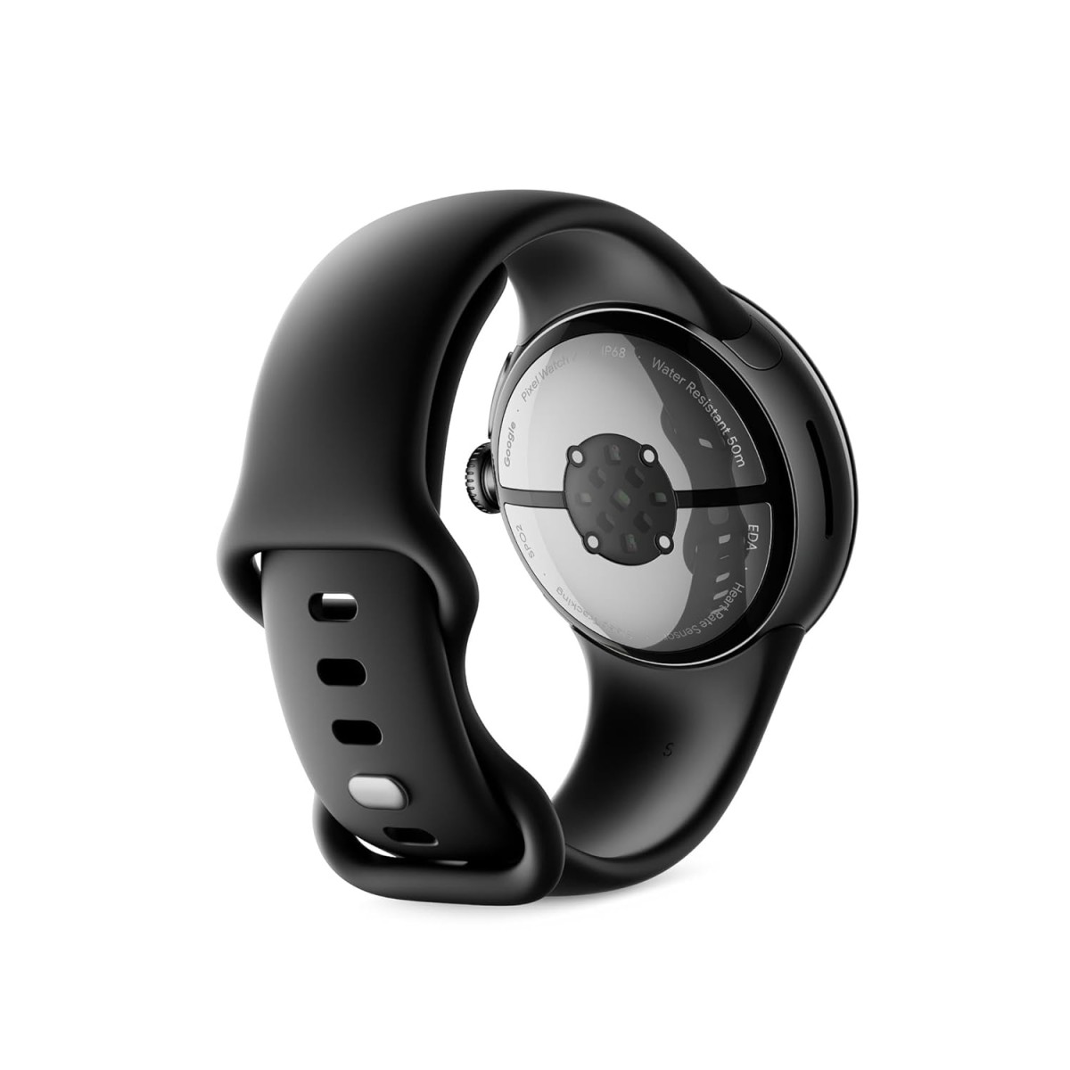 Google Pixel Watch 2 with The Best of Fitbit Heart Rate Tracking, Stress Management, Safety Features - Android Smartwatch - Obsidian Black Active Band - Wi-Fi