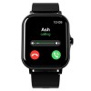 HAMMER Ace 4.0 Calling Smart Watch with Large 1.85" IPS Display, Dual Mode, Spo2, Heart Rate, Strong Metallic Body & Skin Friendly Strap, Black